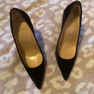 Christian Louboutin Decoltish 100 Velvet Pump (Size 8) (BRAND NEW!!!)